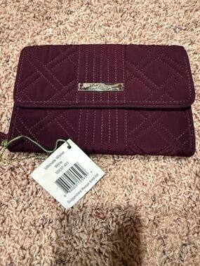 Vera Bradley Quilted Ultimate Wallet - Wine Plum